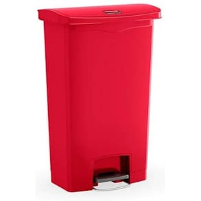 Tretabfallbehälter Rubbermaid Slim Jim Step-On, 90 l, rot