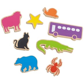 Sångpåse med träfigurer 8 st