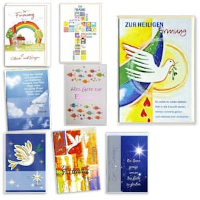 Glückwunschkarte Apollo Firmung, 10 Stück, sortiert, inkl. Umschl
