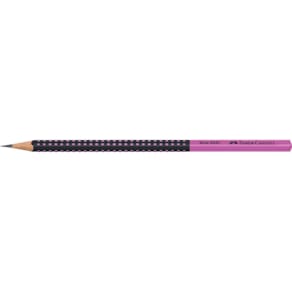 Bleistift Faber-Castell Grip 2001, HB, schwarz/pink