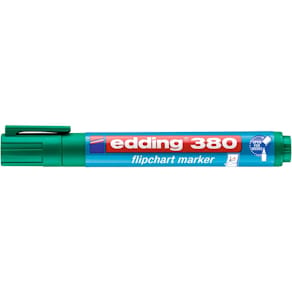 Flipchartmarker edding 380, 1,5–3 mm, grün