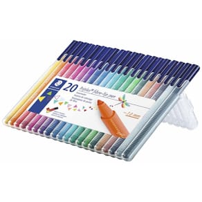 Fiberpenne STAEDTLER Triplus Color 1,0 mm, Dry Safe, 20 stk
