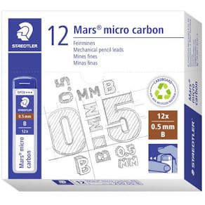 Blyantmine STAEDTLER 0,5mm B (12)