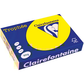 Gekleurd papier Clairefontaine Trophée Intens, A4, 80 g, 500 vel