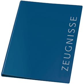 Zeugnismappe Veloflex, A4, 10 Hüllen, blau