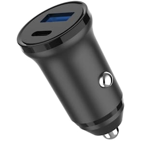 Billaddare 1xUSB-C + 1xUSB-A PD 30W + QC18.0W MAX svart