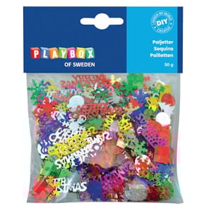 Paljetter Julmotiv 50g