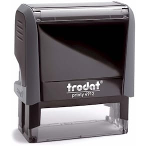 Stempel, Trodat 4912, blå/rød, 1 stk