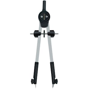 Zirkel Faber Castell Riesenteil, silber/rot, blau, schwarz