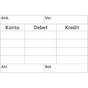 Stämpel kontering 60x40mm