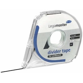 Inddelingstape Legamaster sort, til whiteboard