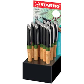 Kugelschreiber STABILO Grow, M, Eiche moosgrün, 12er-Display