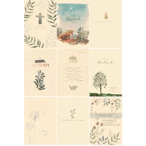 Trauerkarte, sortiert