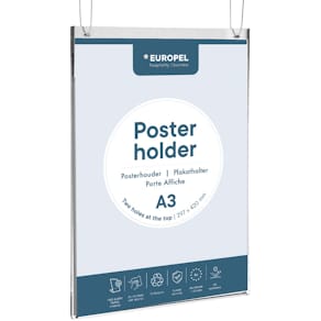 Folderhouder Europel, staand, ophangbaar, ft A3