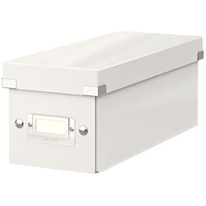 Förvaringslåda CD Click & Store Vit, 143x136x352mm