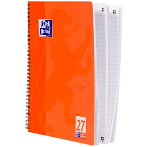 Collegeblock Oxford Touch, A4+, 80 Blatt, liniert, L27, koralle