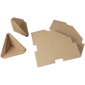 Hjørnebeskytter 3D 100x100x100 mm, træfiber brun, 800 stk