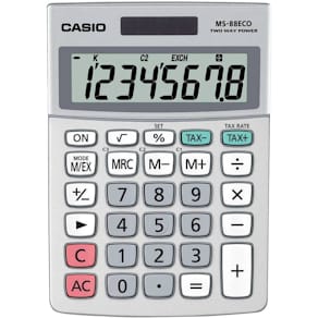 Taschenrechner Casio MS-88ECO, 8-stellig