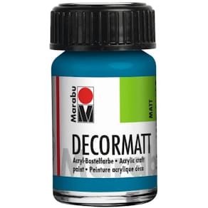 Acrylfarbe Marabu Decormatt, cyan, 15 ml