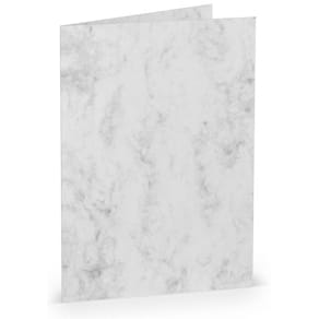 Briefkarte Coloretti B6 HD, 5 St., grau marmoriert