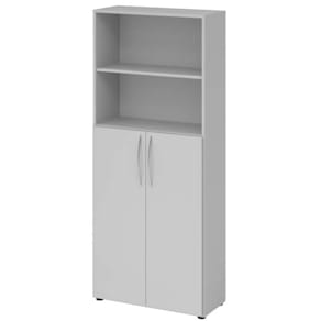 Flügeltürenschrank HAMMERBACHER V4770, grau/grau
