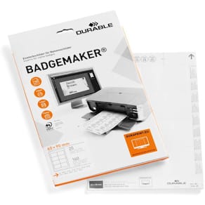 Etiketter Durable hvid, 160 stk