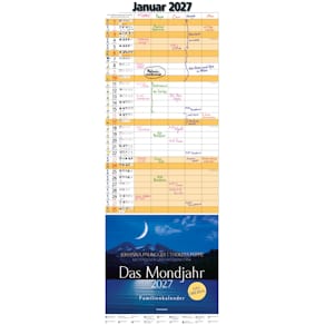 Familienkalender MOSAIK, 24,5 x 69 cm