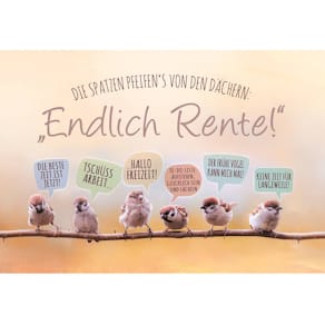 Glückwunschkarte zum Ruhestand