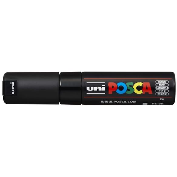 Paintmarker UNI Posca PC-8K sort