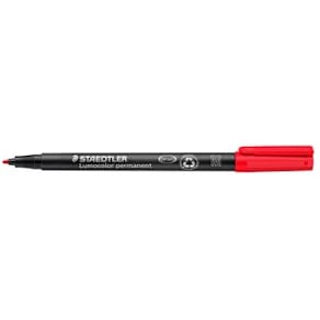 OH-Penna Staedtler Lumocolor Röd, medium, permanent, 10st