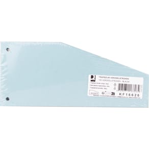 Verdeelstroken Q-CONNECT trapezium, pak van 100 stuks, blauw
