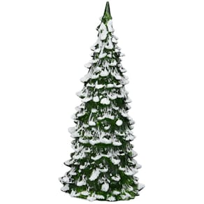 Weihnachtsbaum Acryl, grün-weiß
