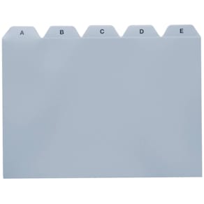 Leitregister A5 quer, grau