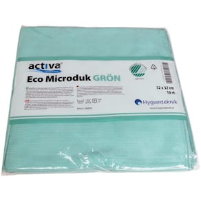 Microfiberduk ACTIVA Eco 32x32cm grön