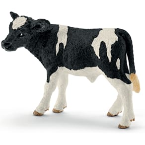 Spielzeugfigur SCHLEICH Kalb Schwarzbunt, 7,5 x 3,8 x 5 cm