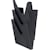 Wandfolderhouder Avery, voor ft A4, zwart, set van 3 stuks