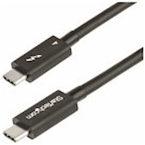 StarTech.com 1.6ft (50cm) Thunderbolt 4 Cable, 40Gbps, 100W