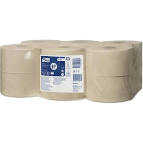 Toiletpapir Tork Mini Jumbo T2, 2-lag natur, FSC, 12 rl