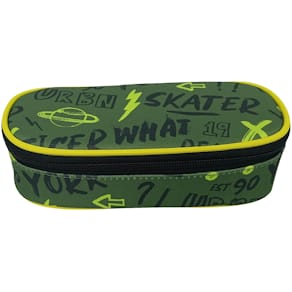 Schüleretui DONAU New York, klein, oval, 1 Klappe, unbefüllt