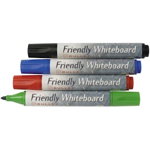 Whiteboardpenna FRIENDLY, konisk, 4 färger/fp