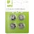 Knopfzellen-Batterie Q-CONNECT CR2032, 4er-Pack, silber