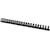 Bindrug Q-CONNECT, 25 mm, 21 ringen, 50 stuks, zwart
