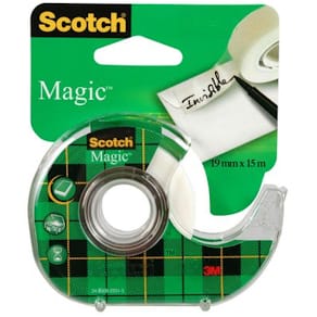 Dokumenttejp SCOTCH 19mmx15m m.hållare