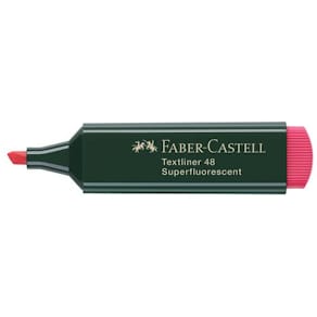 Överstrykningspenna FABER-CASTELL Röd, 10st