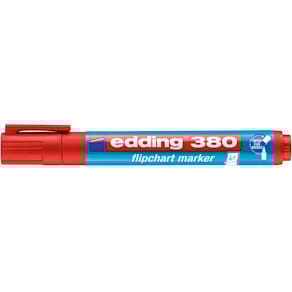 Flipchartmarker edding 380, rot, 1,5-3 mm