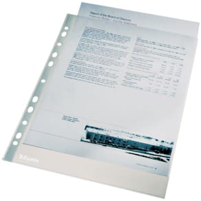 Prospekthülle Esselte Economy, A4, 100 Stück, glasklar