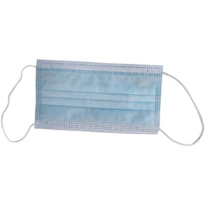 Mund- und Nasenschutzmaske Noname, 50 Stück, blau/weiß