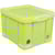 Opbergdoos Really Useful Box 35 liter, neongeel met witte handvat