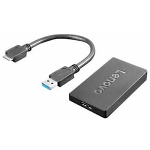 Adapter Lenovo USB 3.0 zu DisplayPort, 4K, schwarz