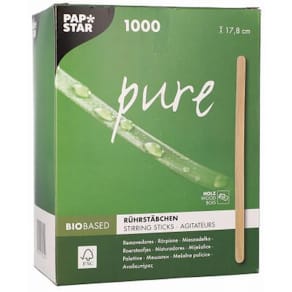 Rörpinne PURE Trä 17,8cm x 5mm 1000/fp